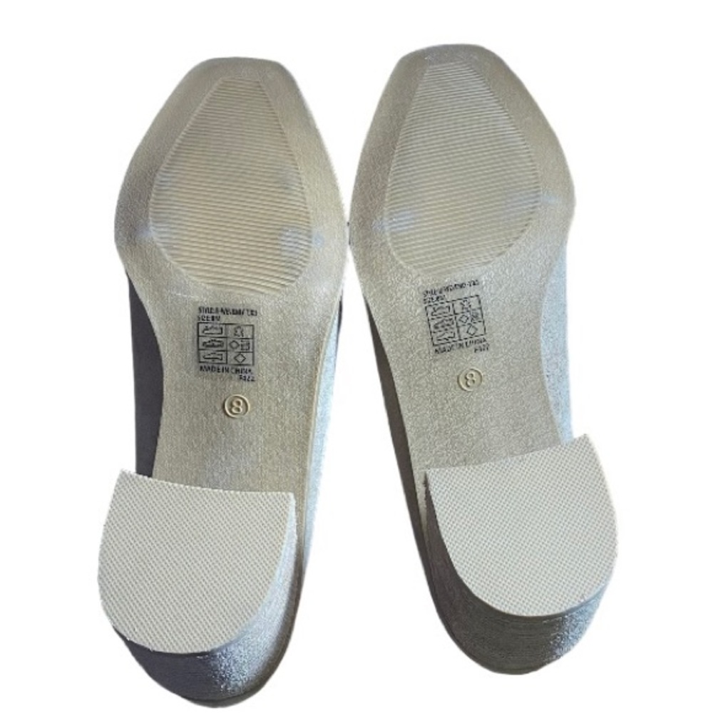 Joie Heeled Loafers Suede Square Toe Block Heel Tan Cushion Insole Womens Size 8 - Picture 10 of 13